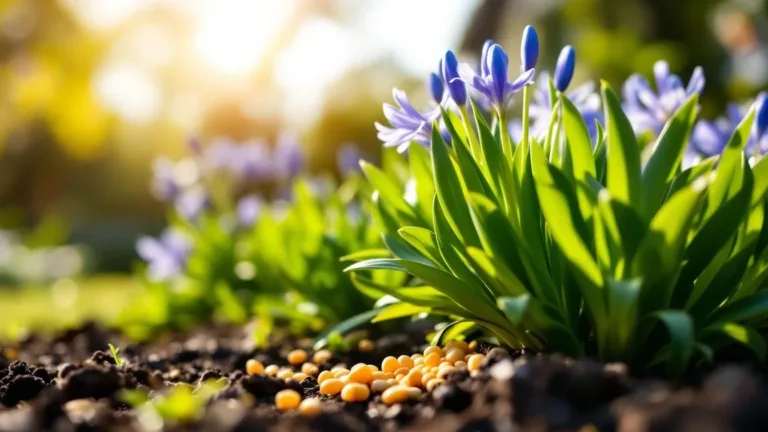 Agapanthus bemesten in het voorjaar voor een explosie van bloemen