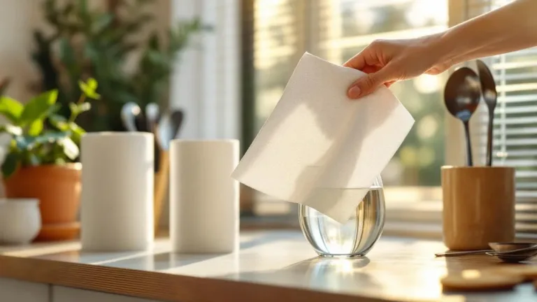 Geen zeem of doek, deze truc met papieren handdoek is briljant