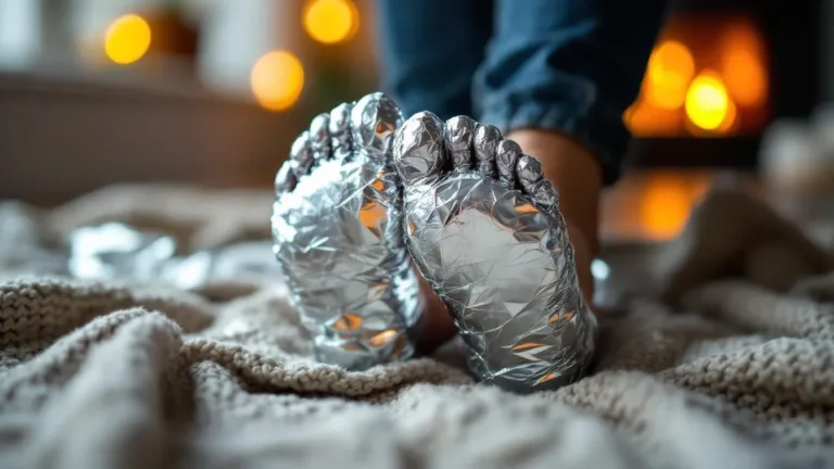 Pak je voeten in met aluminiumfolie: de virale wintertruc die iedereen weer ontdekt