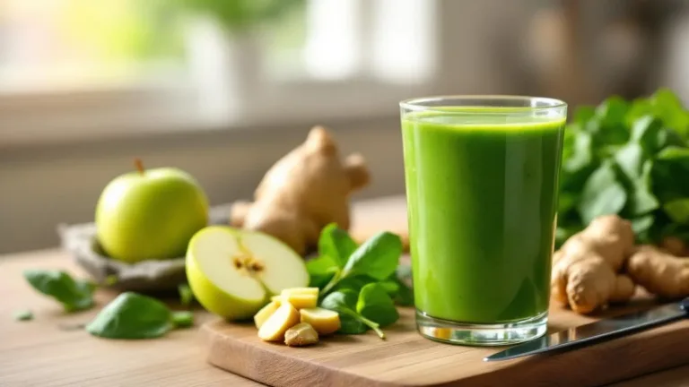 Waarom je groene smoothie met appel, spinazie en gember perfect is in 5 minuten